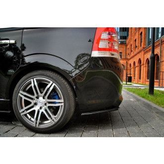 Maxton Design Diffusor Seiten Eerwiterungen Flaps für Opel Zafira B MK2 OPC schwarz hochglanz