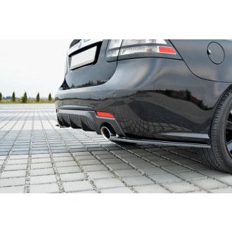 Maxton Design Diffusor Seiten Eerwiterungen Flaps für Saab Aero MK2 Facelift schwarz hochglanz