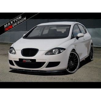 Maxton Design Frontlippe für Seat Leon MK2 Vorfacelift schwarz hochglanz
