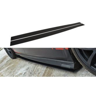 Maxton Design Racing-Seitenschweller für Seat Leon MK2 schwarz unbearbeitet