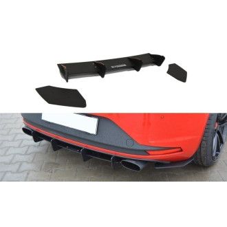 Maxton Design Racing-Diffusor-Erweiterungen für Seat Leon MK3 Cupra schwarz unbearbeitet