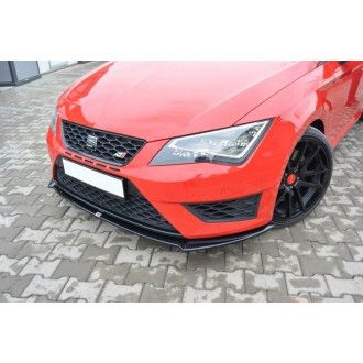 Maxton Design Frontlippe für Seat Leon MK3 Cupra|FR schwarz hochglanz