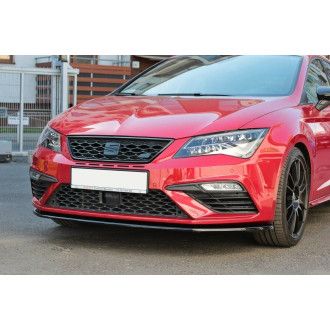 Maxton Design Frontlippe für Seat Leon MK3 Cupra|FR Facelift schwarz hochglanz