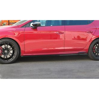 Maxton Design Seitenschweller für Seat Leon MK3 Cupra|FR Facelift schwarz hochglanz