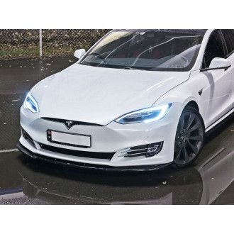 Maxton Design Frontlippe für Tesla Model S Facelift schwarz hochglanz