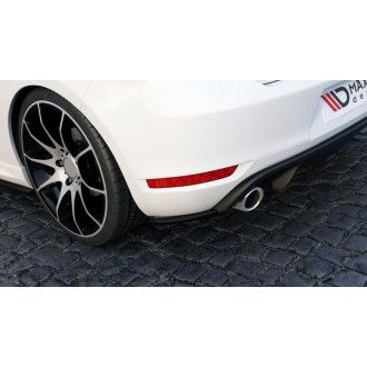 Maxton Design Diffusor-Erweiterungen für Volkswagen Golf MK6|Golf 6 GTI schwarz hochglanz