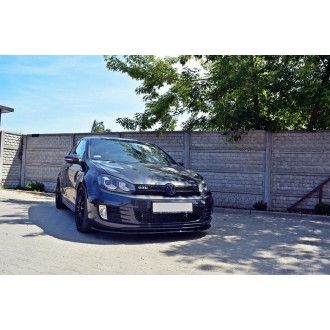 Maxton Design Frontlippe für Volkswagen Golf MK6|Golf 6 GTI schwarz hochglanz