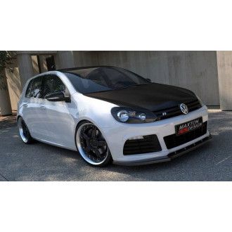 Maxton Design Frontlippe für Volkswagen Golf MK6|Golf 6 R schwarz hochglanz