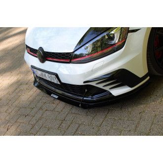 Maxton Design Racing-Frontlippe für Volkswagen Golf MK7|Golf 7 Clubsport schwarz unbearbeitet