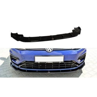 Maxton Design Frontlippe für Volkswagen Golf MK7|Golf 7 R Facelift schwarz hochglanz