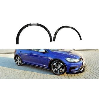 Maxton Design Kotflügel Erweiterung für Volkswagen Golf MK7|Golf 7 R Facelift schwarz hochglanz