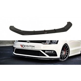 Maxton Design Frontlippe für Volkswagen Polo 6C GTI Facelift schwarz hochglanz