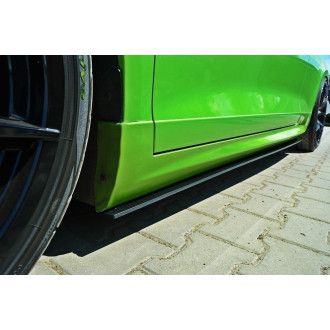 Maxton Design Racing-Seitenschweller für Volkswagen Scirocco Scirocco 3 R schwarz unbearbeitet