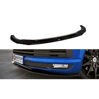 Maxton Design Frontlippe für Volkswagen T6 schwarz hochglanz