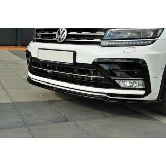 Maxton Design Frontlippe für Volkswagen Tiguan MK2 R-Line schwarz hochglanz