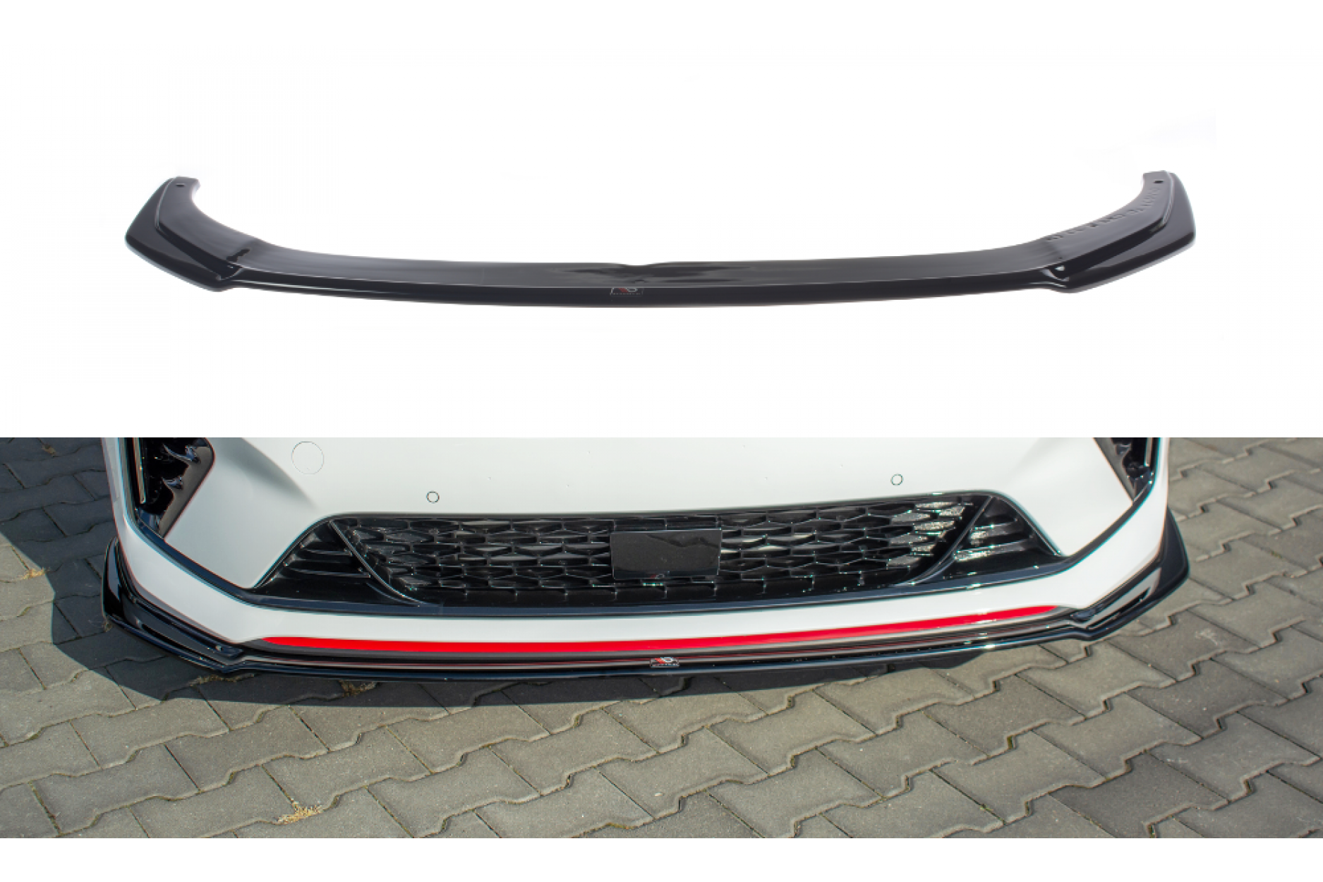 Maxtondesign Frontlippe V.1 für KIA ProCee'd MK3 GT schwarz hochglanz