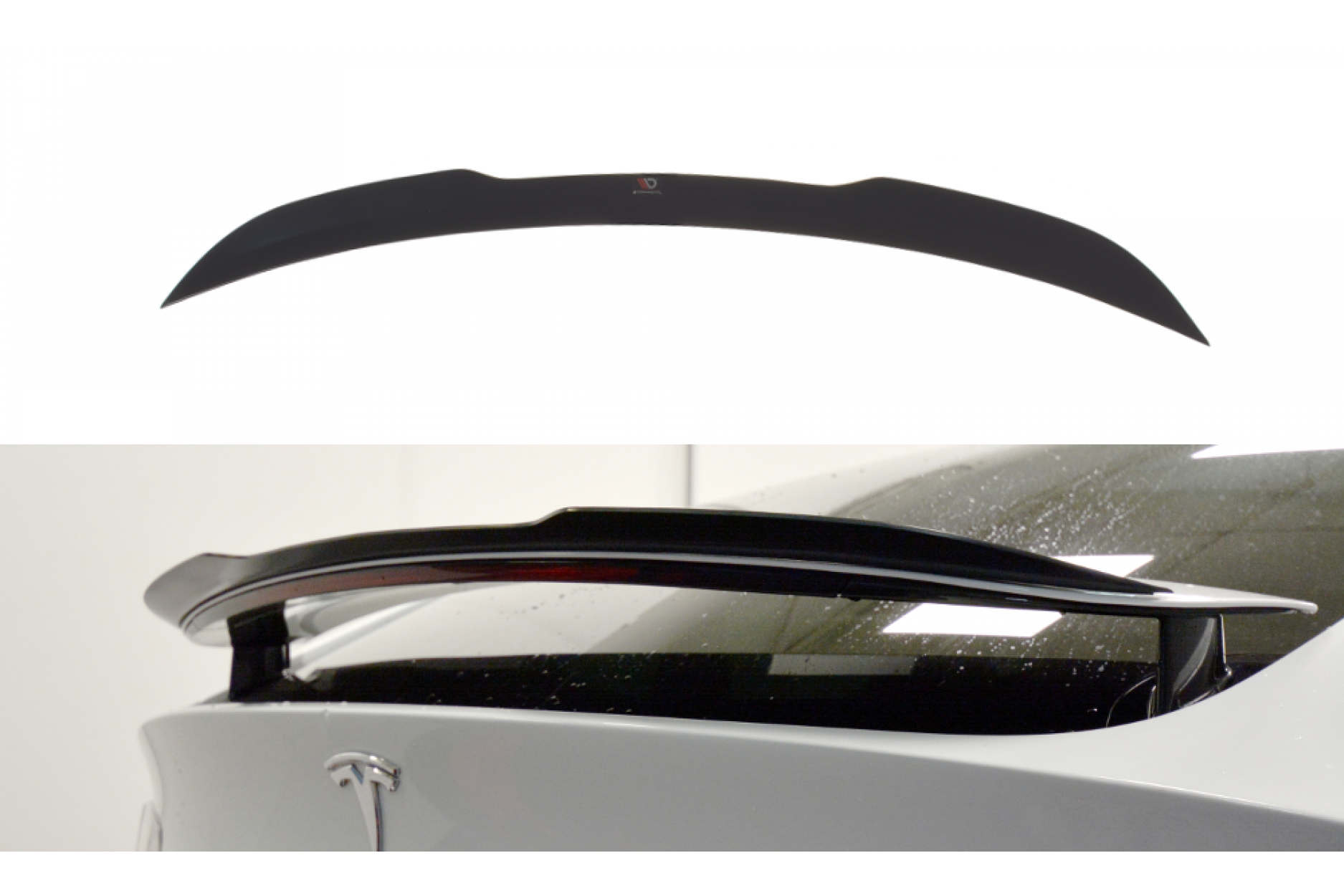 Maxtondesign Spoiler V.1 für Tesla Model X schwarz hochglanz