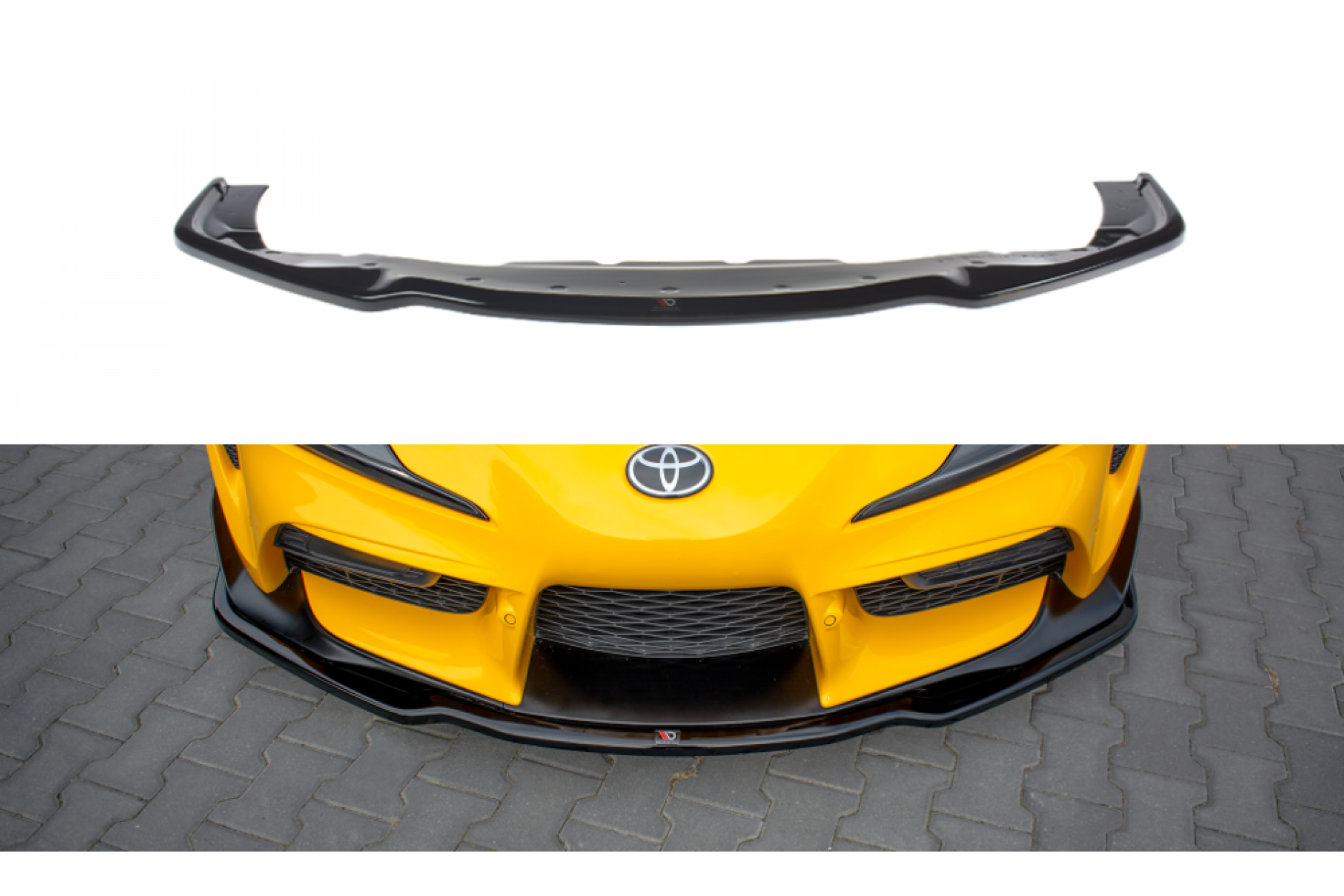 Maxtondesign Frontlippe für Toyota Supra MK5 schwarz hochglanz