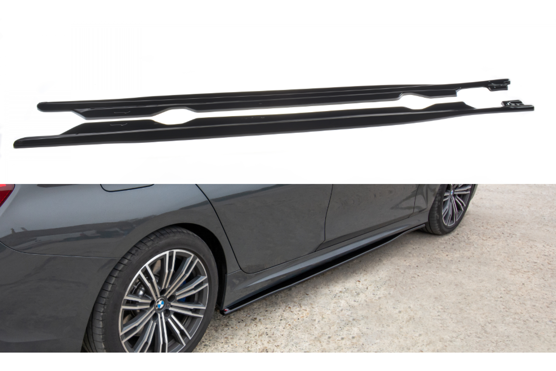 Maxtondesign Seitenschweller für BMW 3er G20 M-Paket schwarz hochglanz