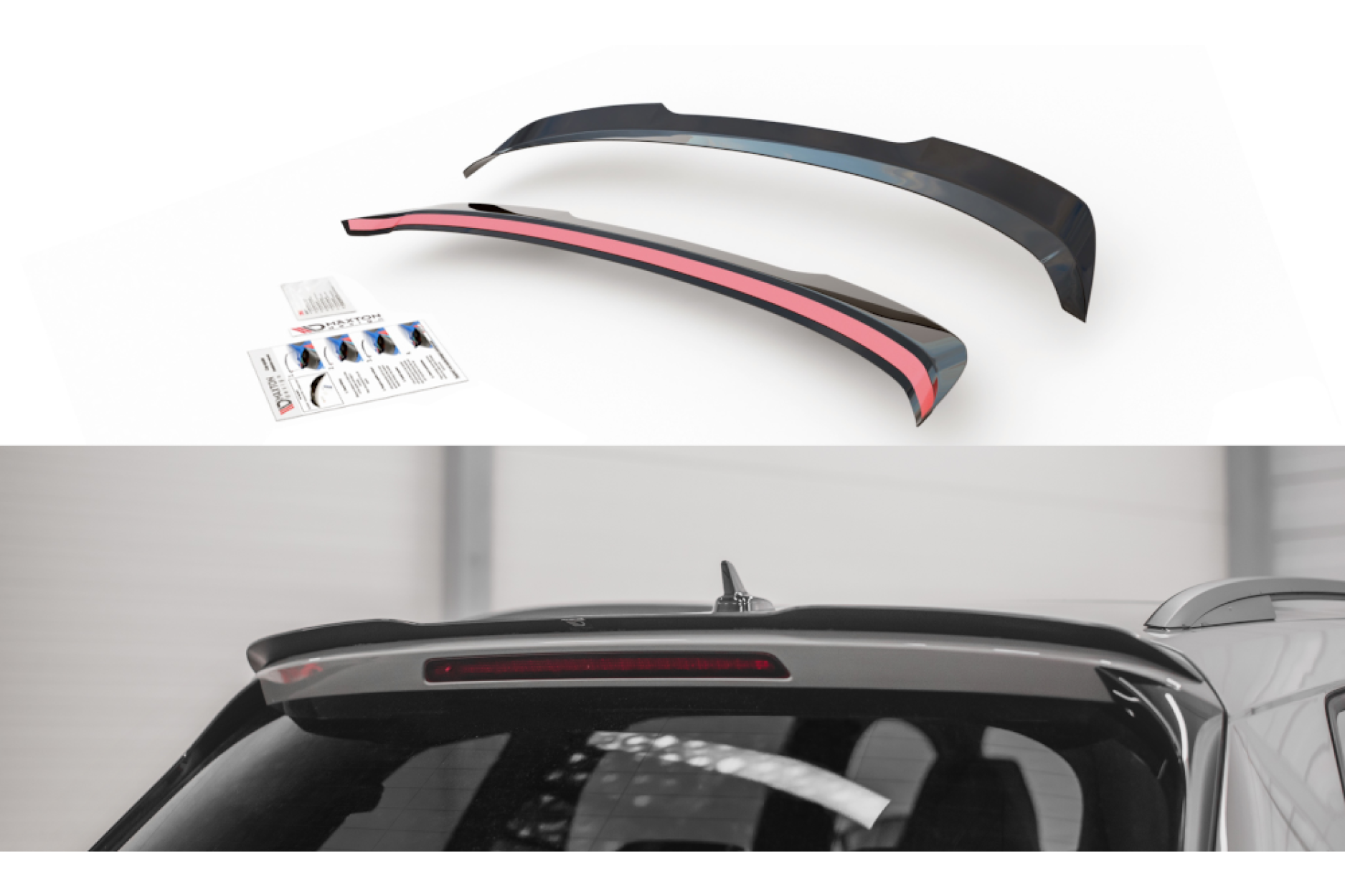 Maxtondesign Spoiler V.1 für Skoda Kodiaq MK1 RS|Sportline schwarz hochglanz