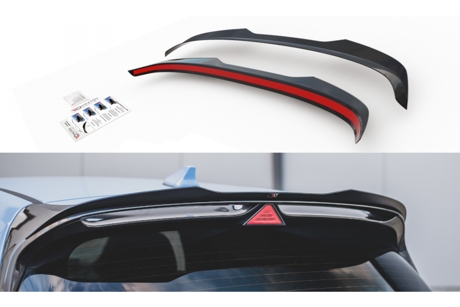 Maxtondesign Spoiler V.2 für Hyundai I30N MK3 Schrägheck schwarz hochglanz