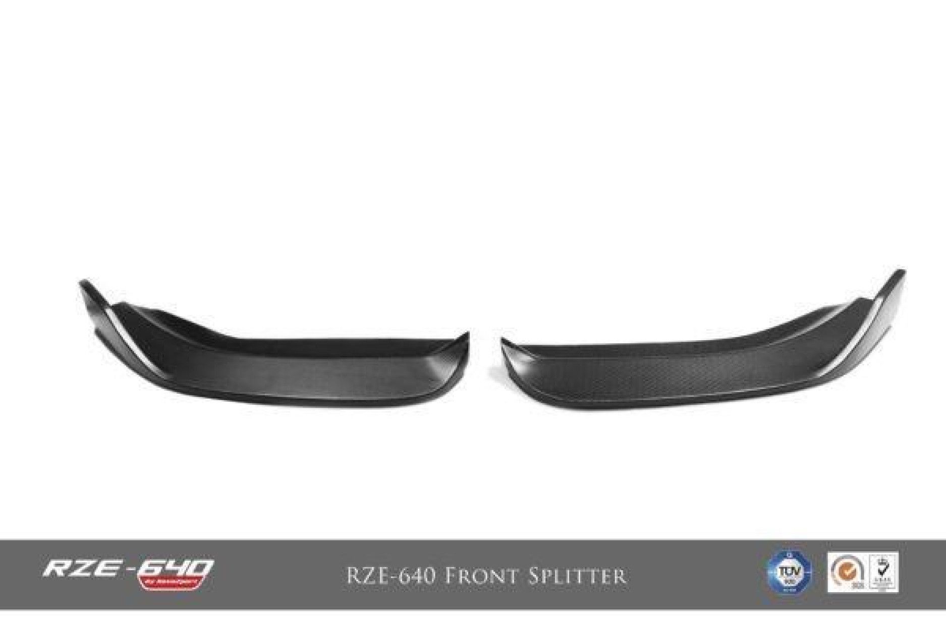 RevoZport Carbon Frontsplitter for Mercedes Benz E-Klasse W212 E63 AMG|E63S AMG "RZE-640" Facelift sedan 2 pcs