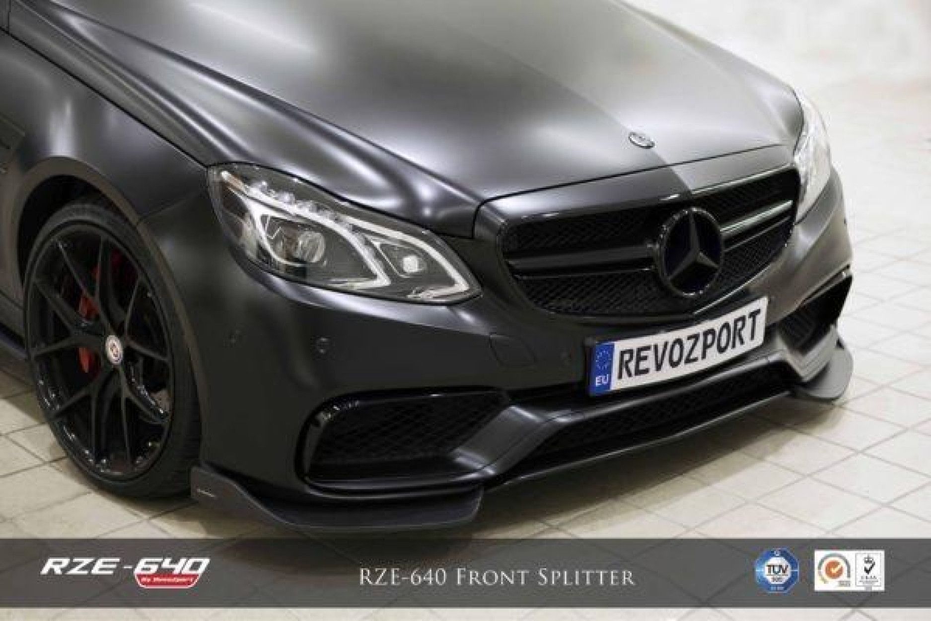 RevoZport Carbon Frontsplitter for Mercedes Benz E-Klasse W212 E63 AMG|E63S AMG "RZE-640" Facelift sedan 2 pcs (4) 