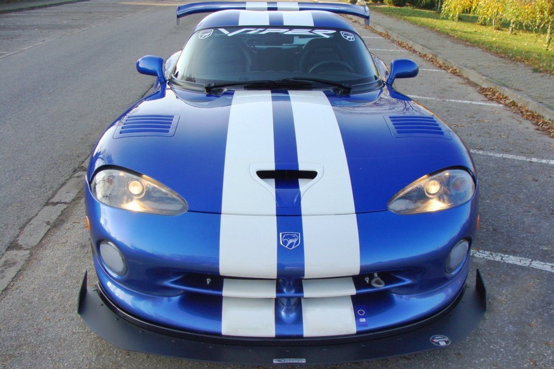 Maxtondesign Frontlippe für Dodge Viper GTS Racing schwarz plastik rau
