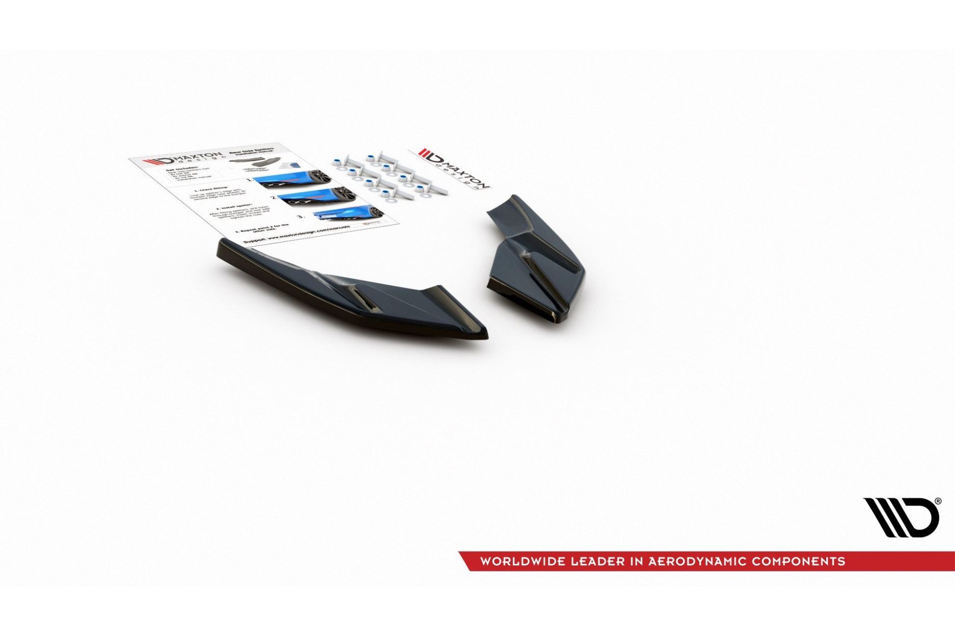 Maxtondesign Diffusor Erweiterung li/re für Volkswagen Golf MK8|Golf 8 schwarz hochglanz (7) 