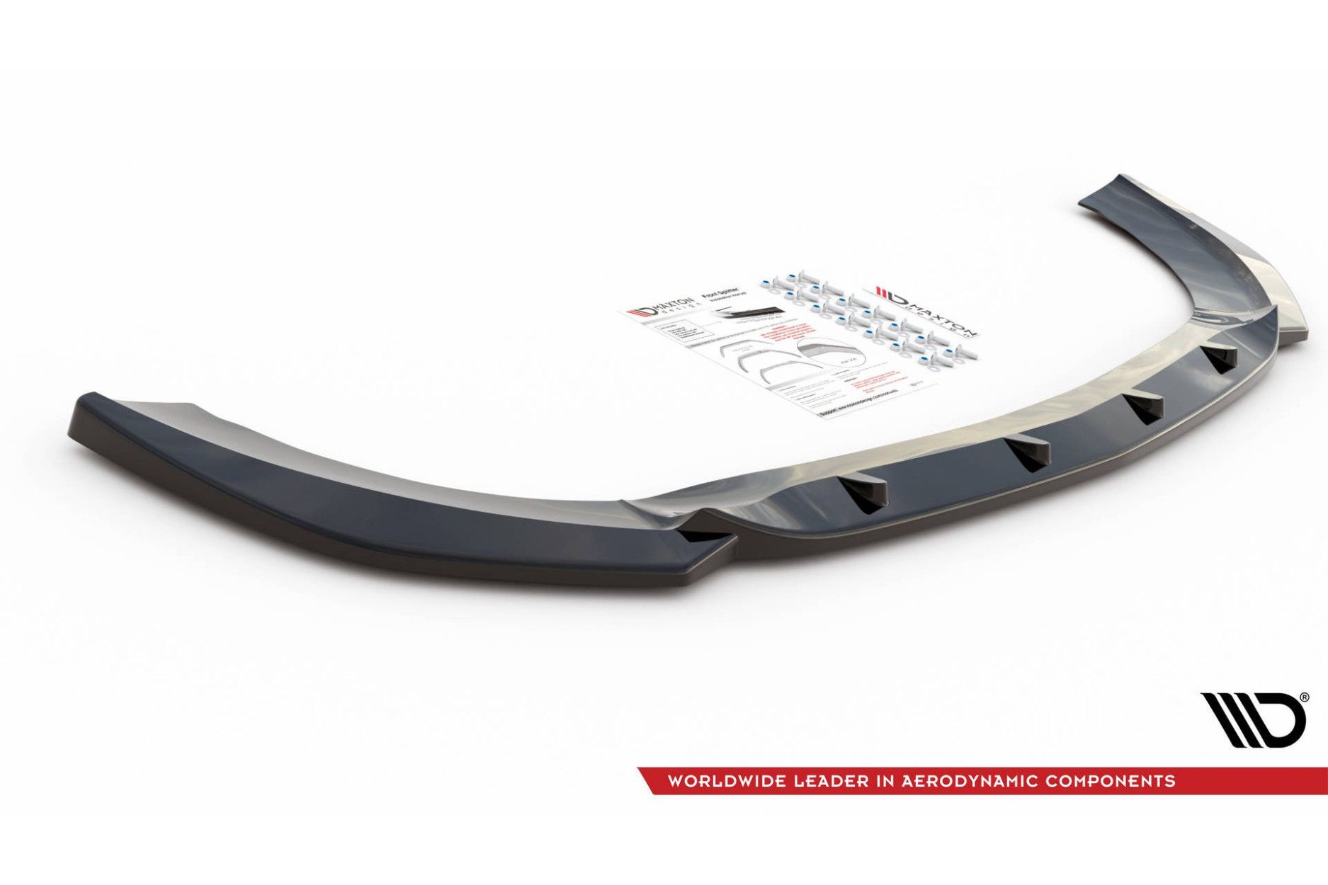 Maxtondesign Frontlippe V.1 für Mercedes Benz V-Klasse W447 AMG-Paket Facelift schwarz hochglanz (6) 