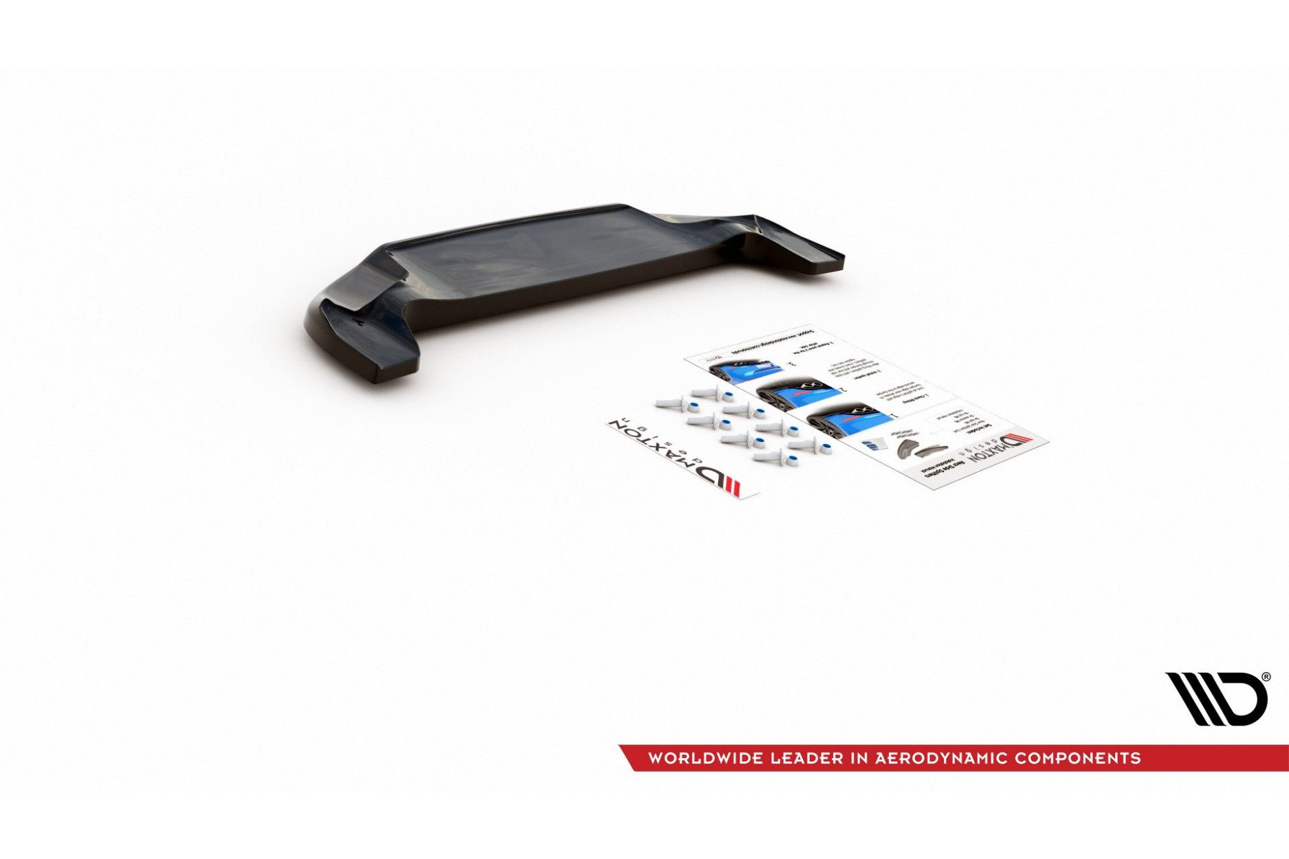 Maxtondesign Diffusor für Fiat 124 Spider Abarth schwarz hochglanz (7) 