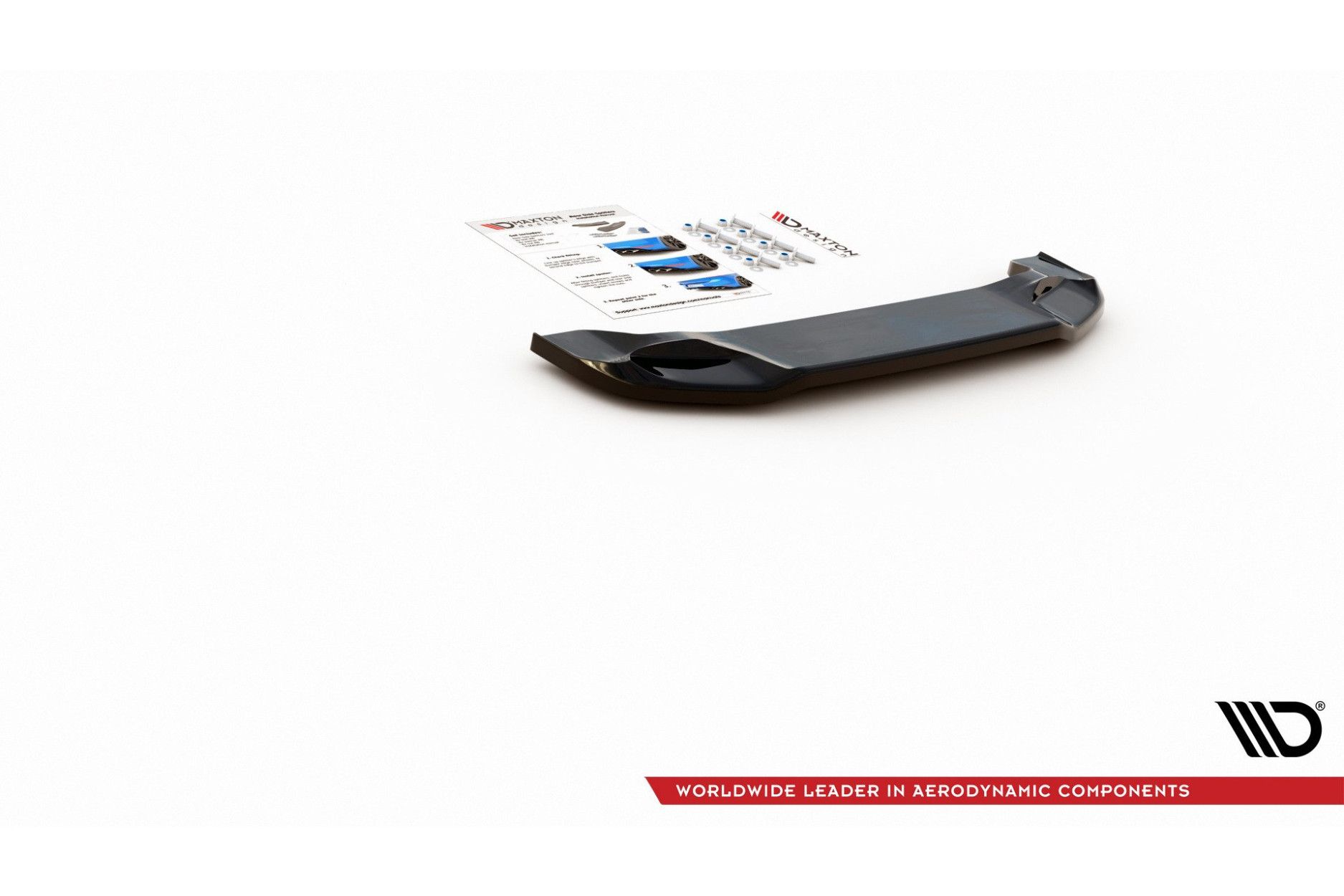 Maxtondesign Diffusor für Fiat 124 Spider Abarth schwarz hochglanz (8) 