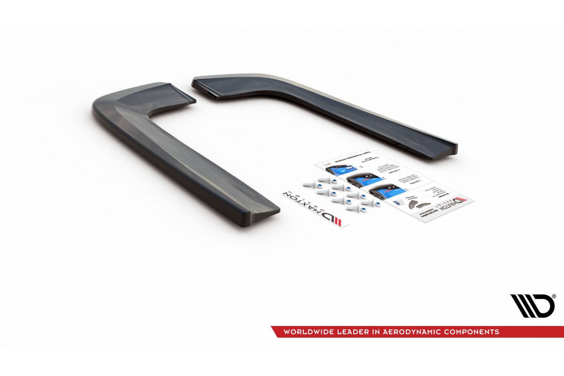 Maxtondesign Diffusor Erweiterung li/re V.1 für Mercedes Benz V-Klasse MK4 AMG-Paket Facelift schwarz hochglanz (7) 