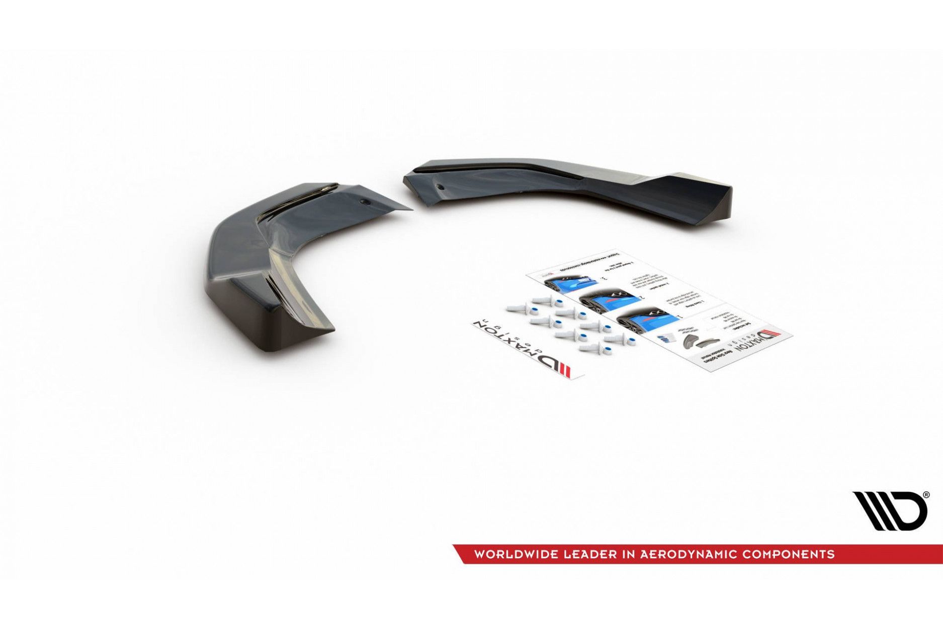 Maxtondesign Diffusor Erweiterung li/re für Mercedes Benz A-Klasse W177 A45 AMG schwarz hochglanz (7) 