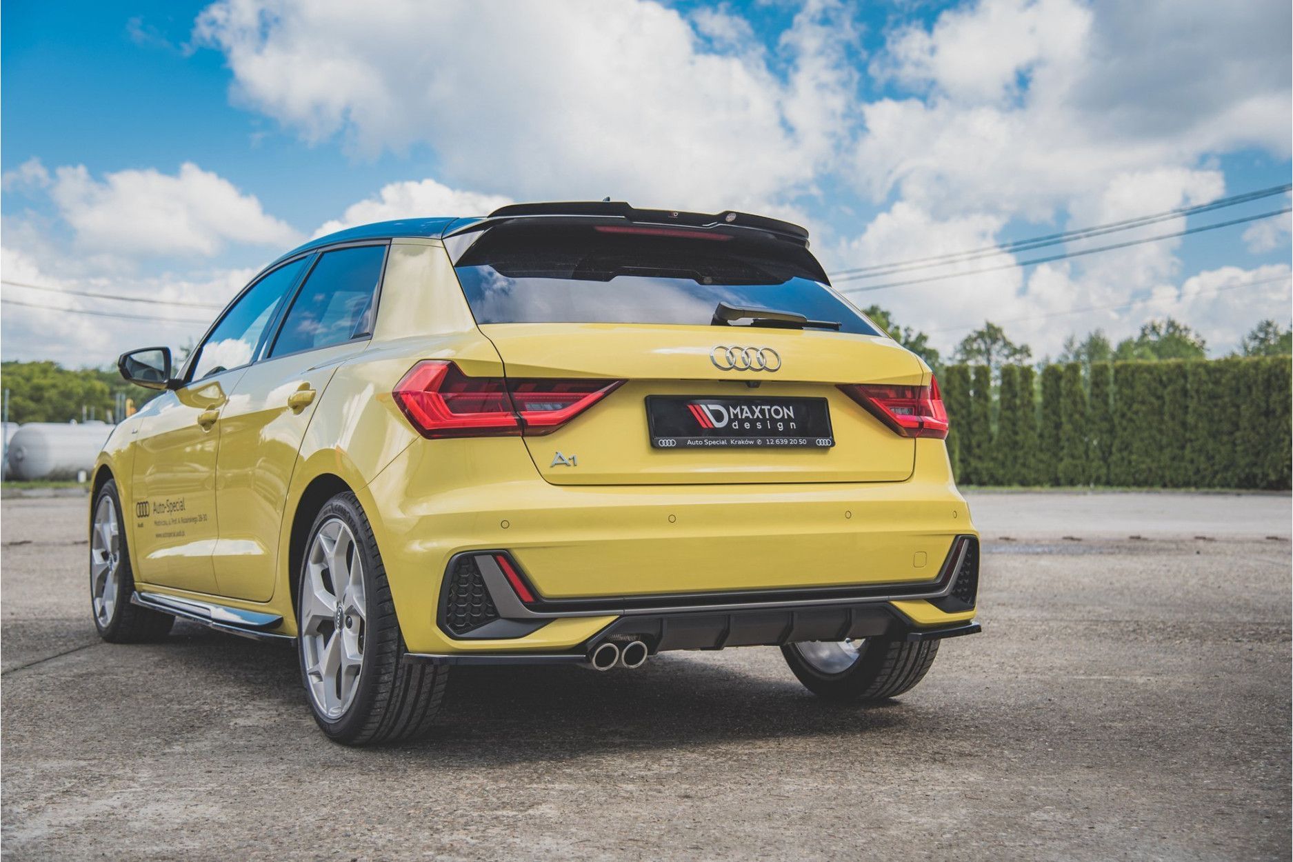 Maxtondesign Spoiler für Audi A1 GB S-Line schwarz hochglanz (6) 