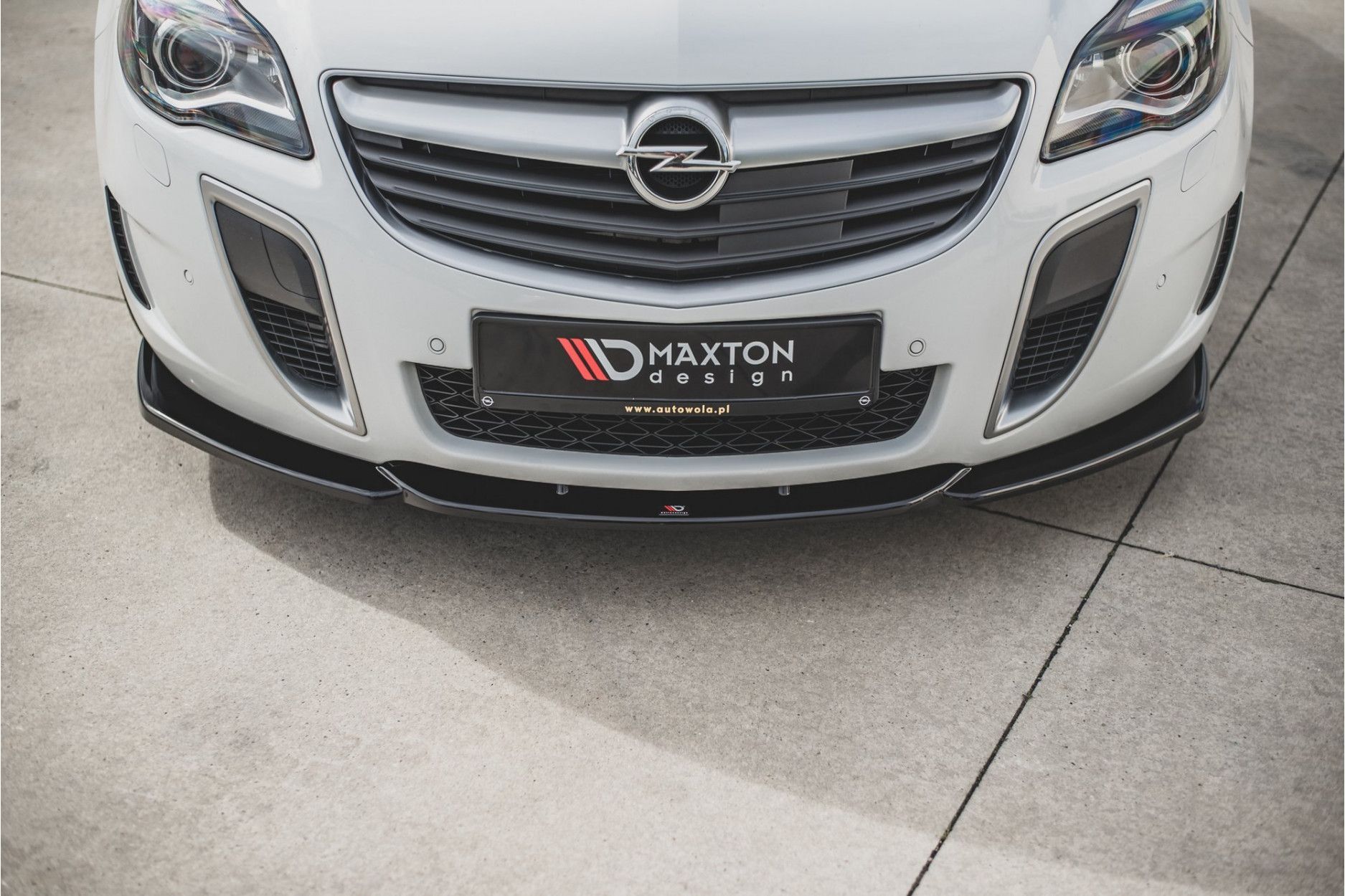Maxtondesign Frontlippe für Opel Insignia MK1 OPC Facelift schwarz hochglanz (4) 