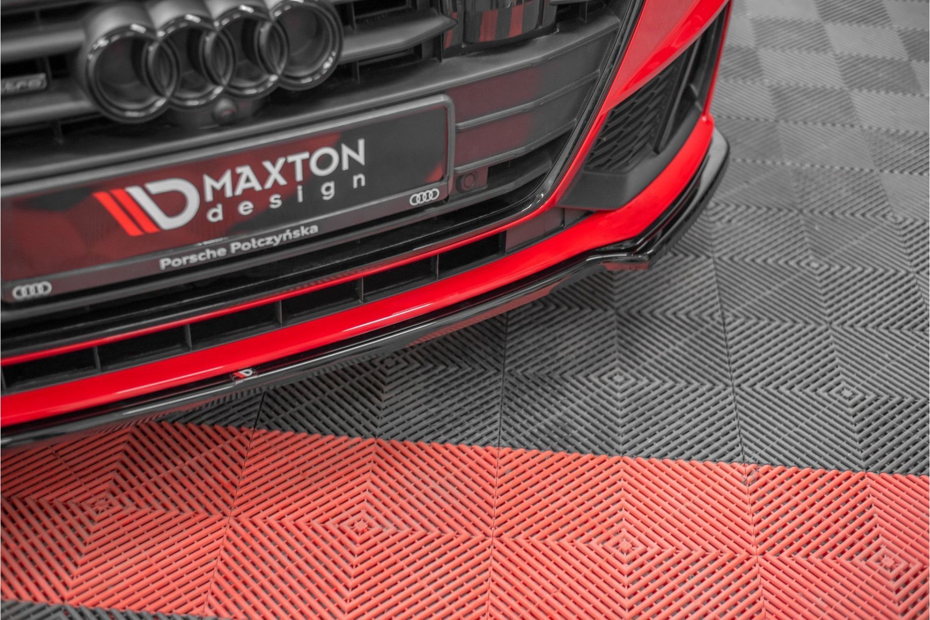 Maxtondesign Frontlippe V.1 für Audi A7 C8 S-Line schwarz hochglanz (5) 