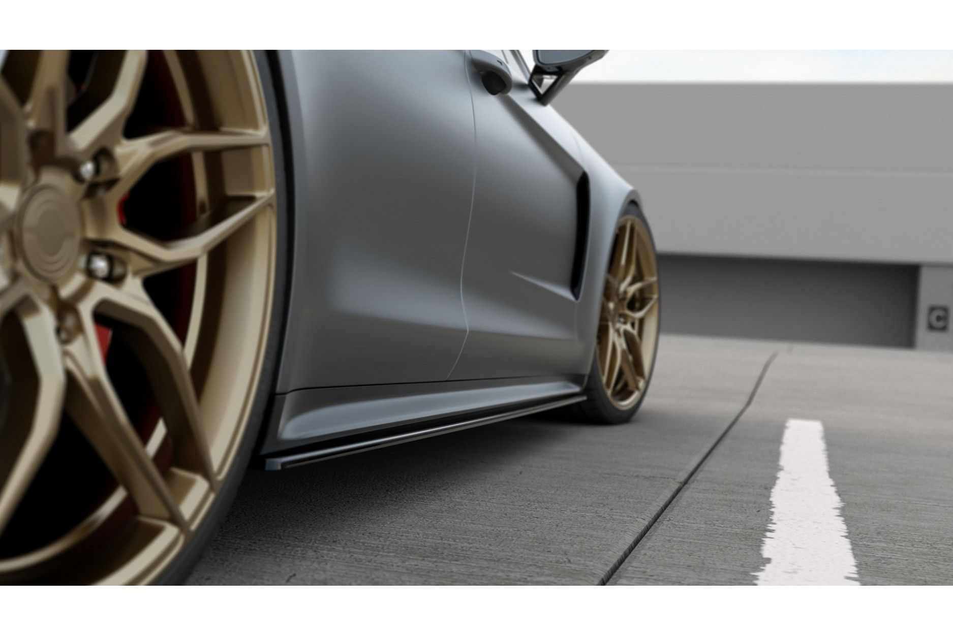 Maxtondesign Seitenschweller für Porsche Panamera 971 Turbo|GTS schwarz hochglanz (3) 