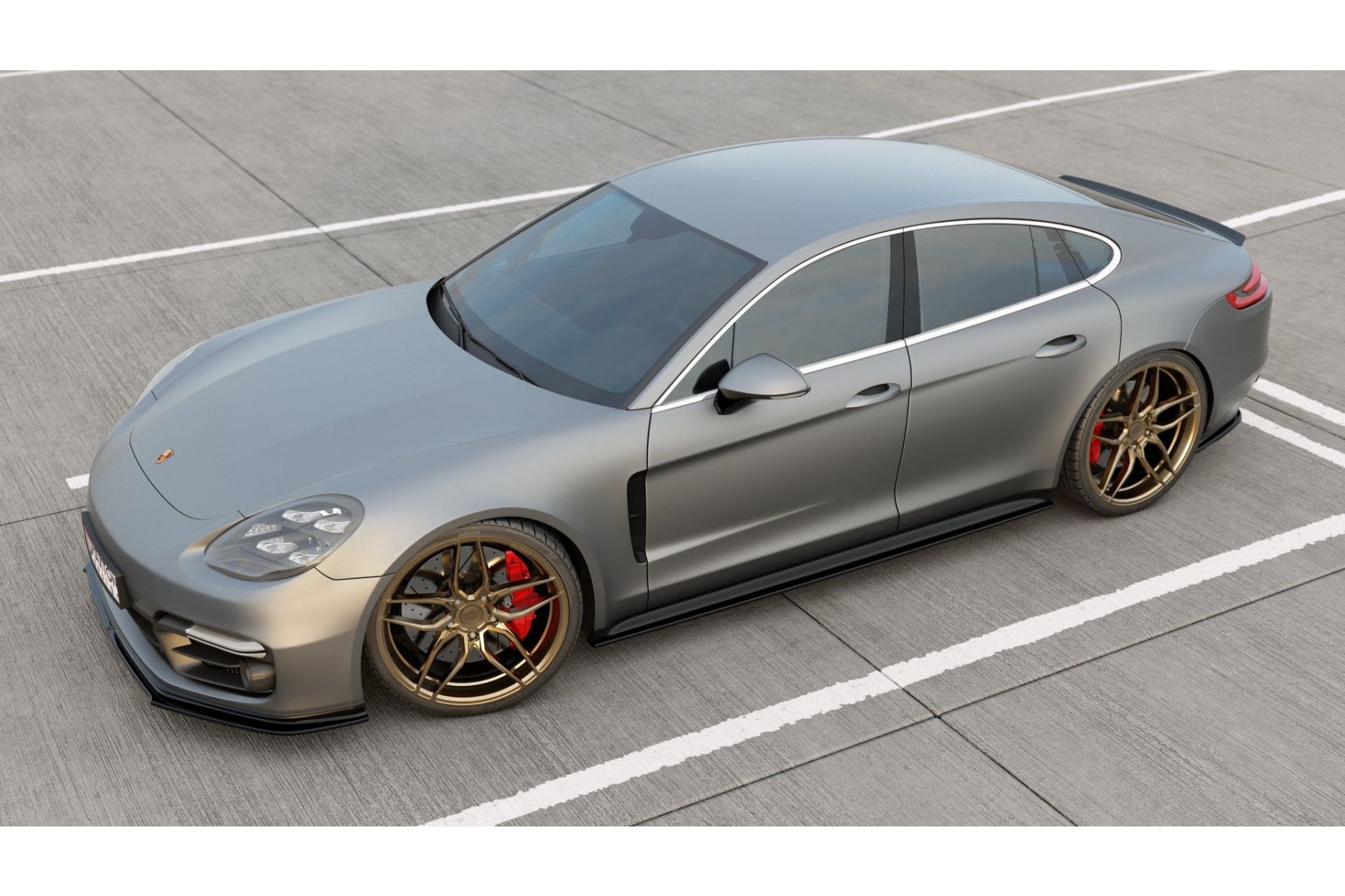 Maxtondesign Seitenschweller für Porsche Panamera 971 Turbo|GTS schwarz hochglanz (6) 