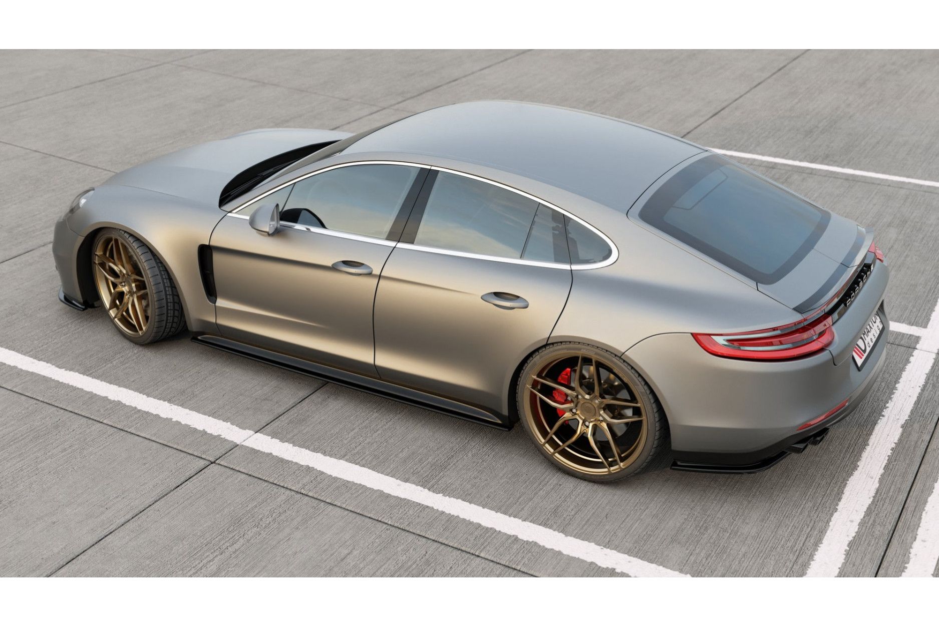 Maxtondesign Seitenschweller für Porsche Panamera 971 Turbo|GTS schwarz hochglanz (4) 