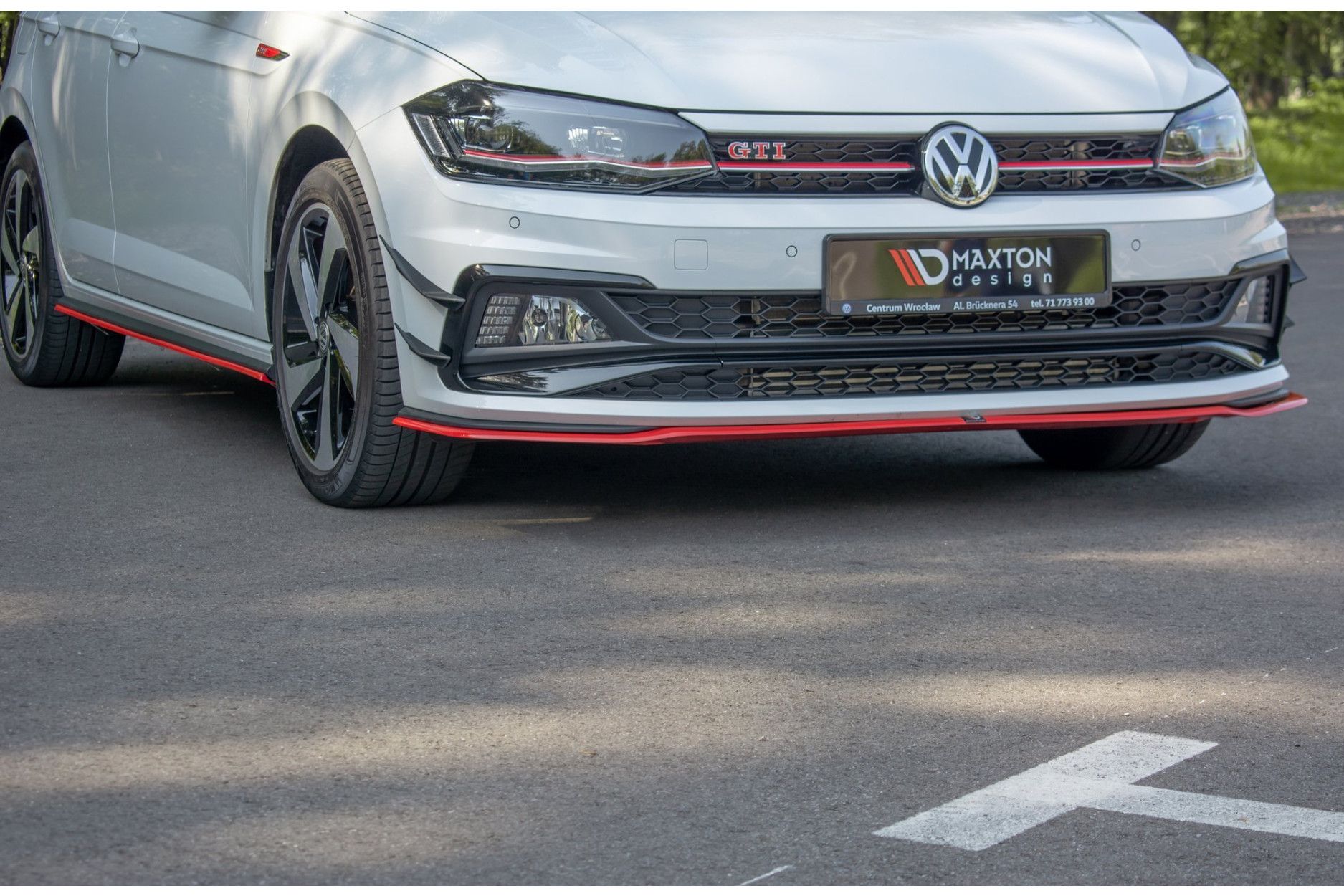 Maxtondesign Frontlippe für Volkswagen Polo MK6 GTI schwarz strukturiert -  buy online at CFD