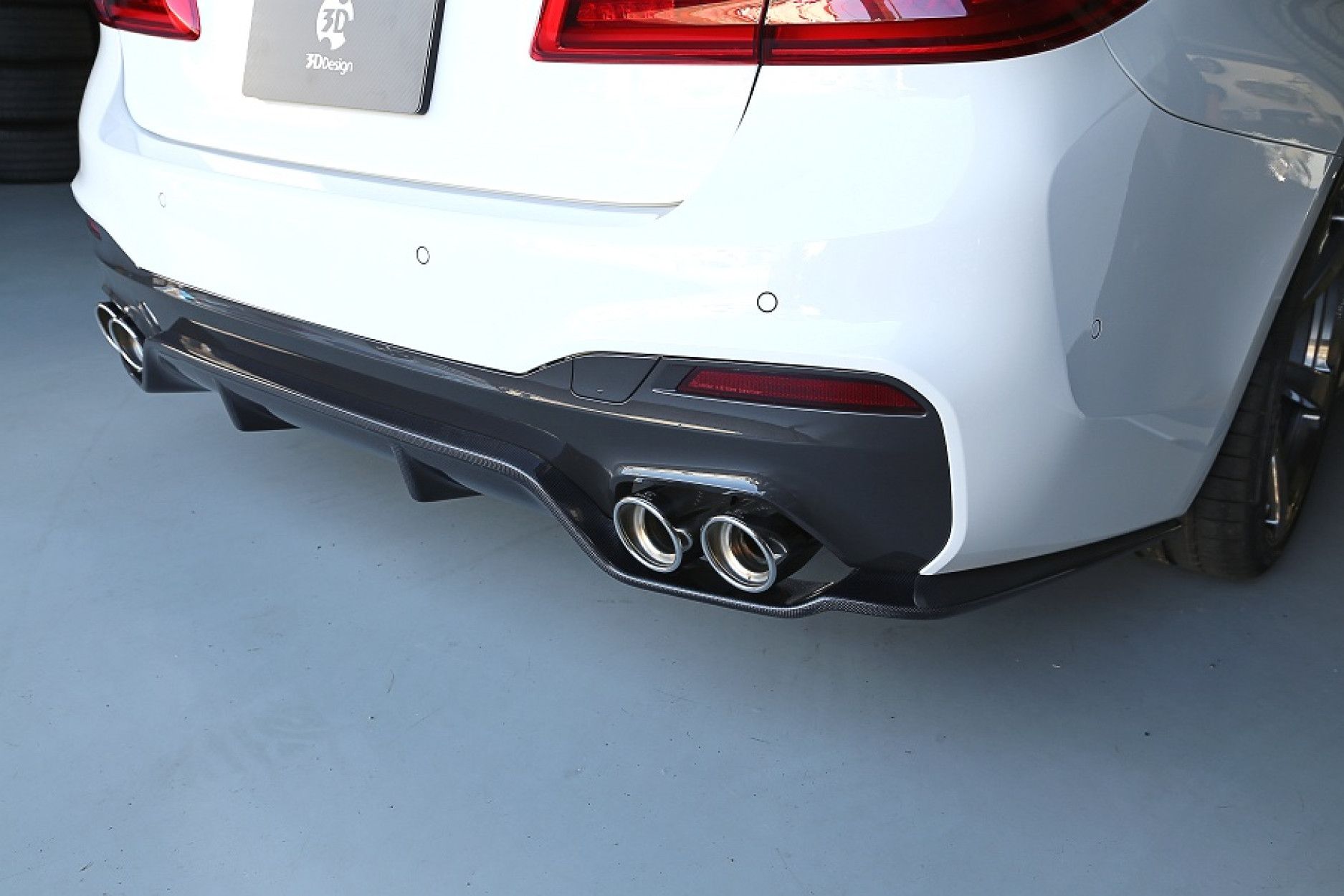 3DDesign diffuser fitting for BMW 5er G31 Carbon M-Sport only Pre-LCI