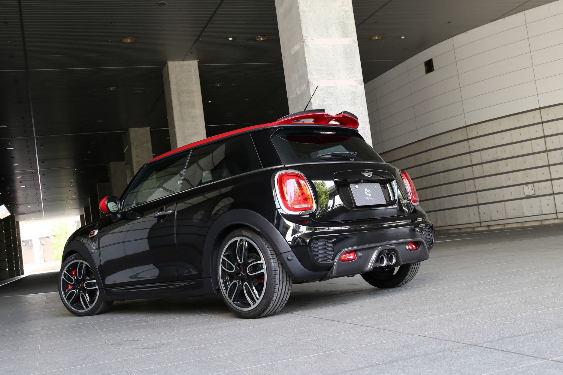 3Ddesign carbon diffuser for Mini Cooper JCW F55 F56 without PDC (4) 