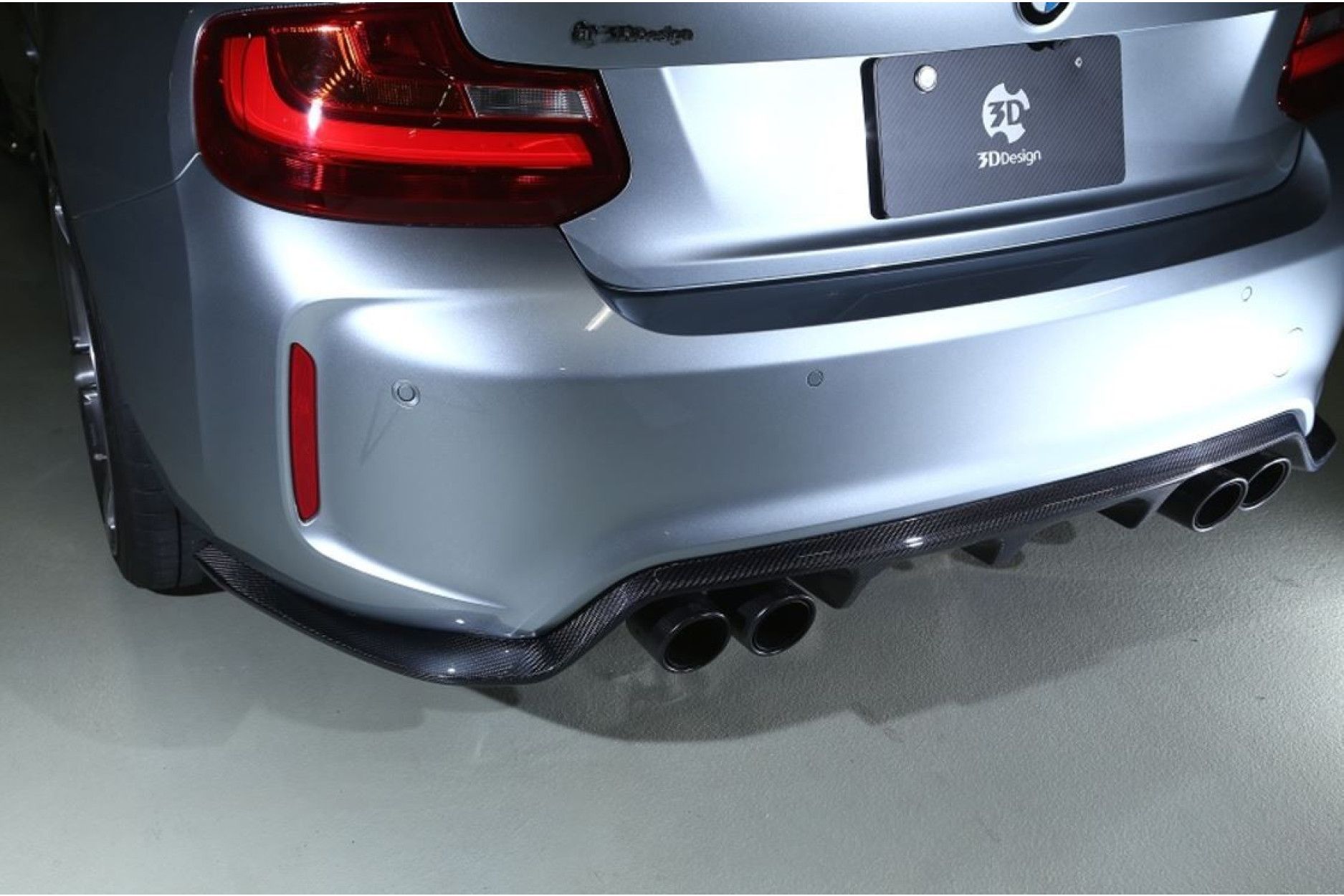 3DDesign carbon diffuser fitting for BMW F87 M2 - Type 2 (3) 