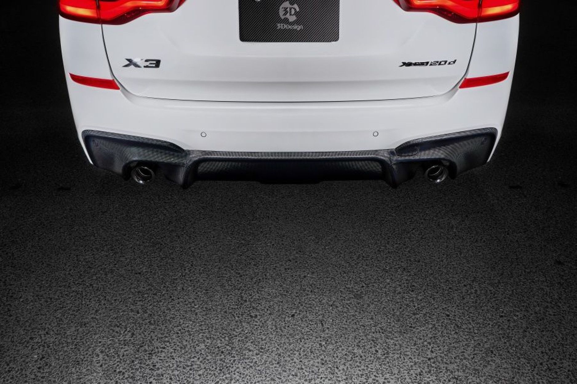 3DDesign Carbon Diffusor für BMW G01 X3 mit M-Paket (2) 