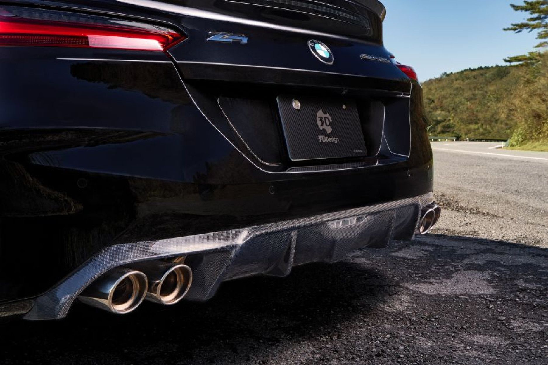 3DDesign Carbon Diffuser für for BMW G29 Z4 M40i (4 exhaust tips) (3) 