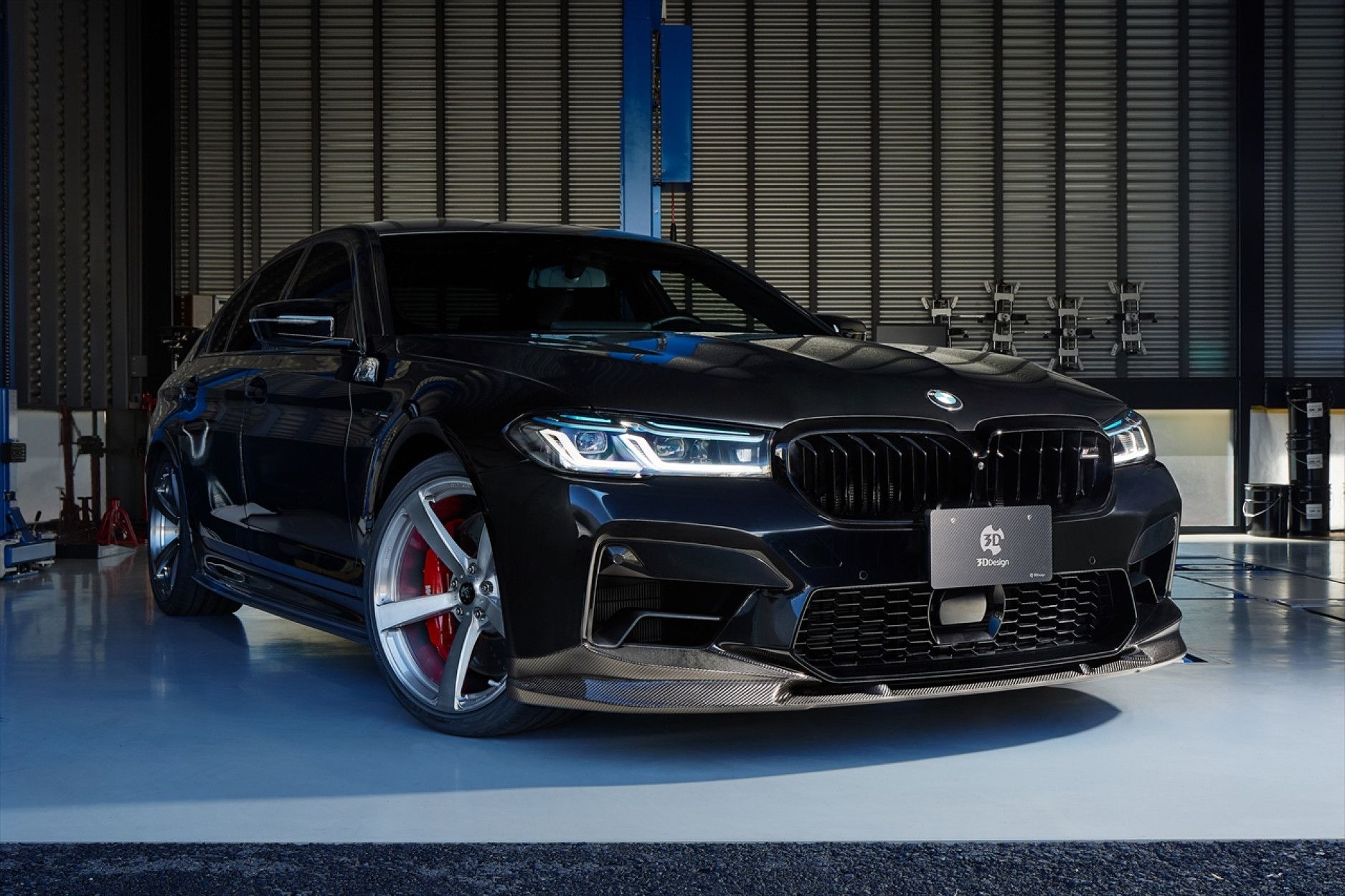 3DDesign Carbon Frontlip fitting for BMW F90 M5 LCI Facelift (2) 