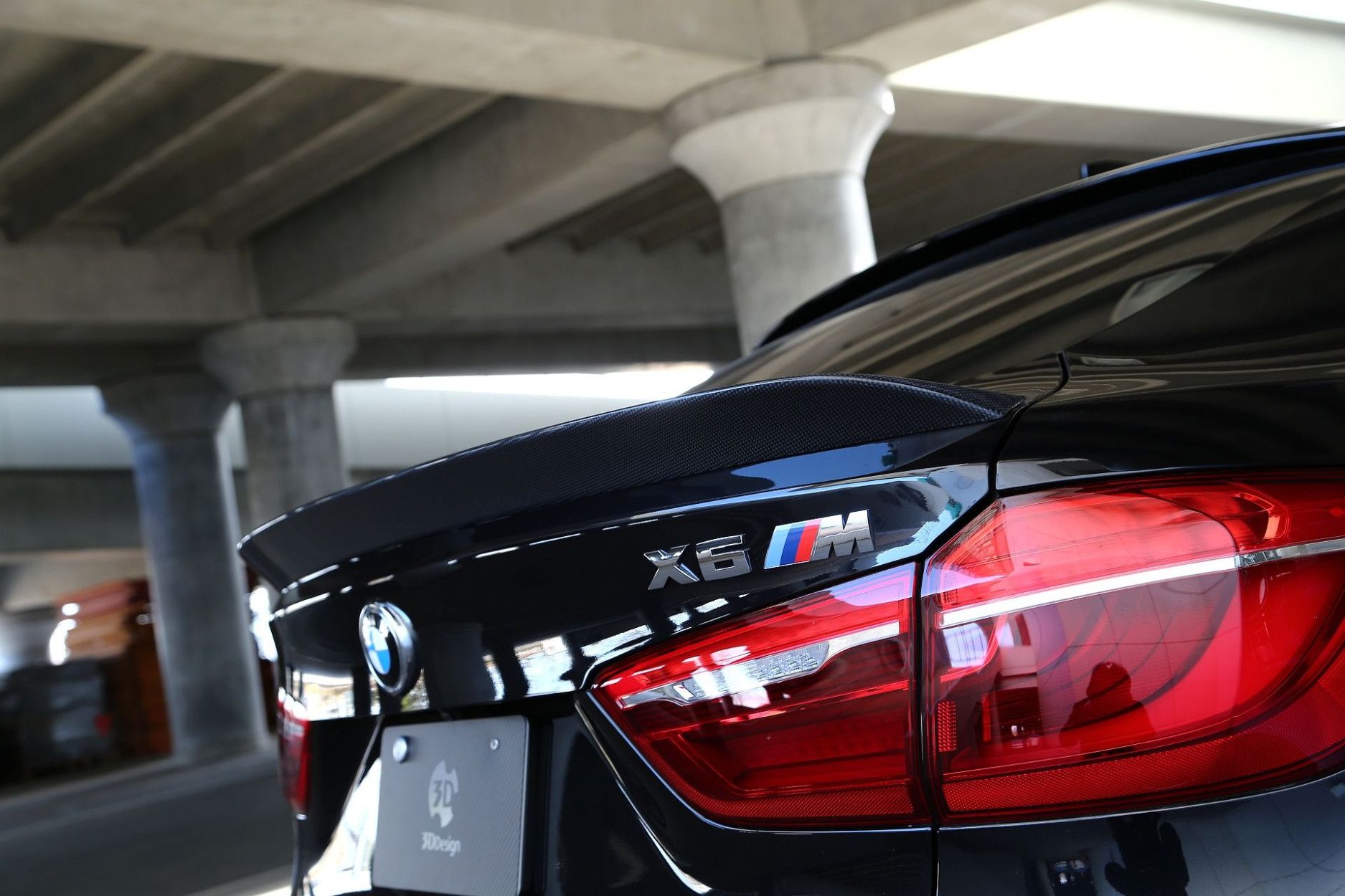 3DDesign carbon spoiler fitting for BMW F86 X6M und F16 X6 with M-Tech (4) 