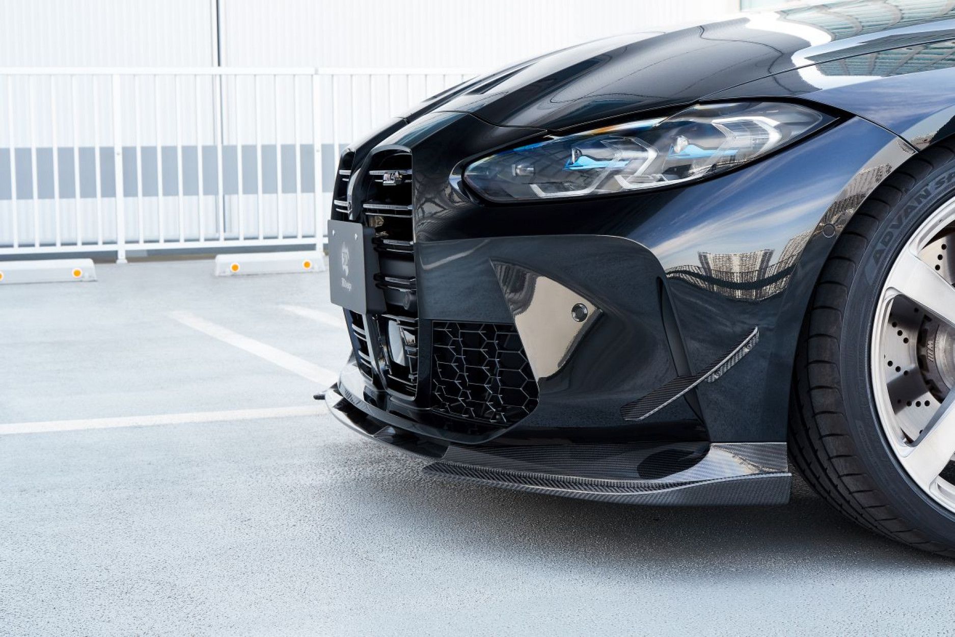 3DDesign Under Splitter fitting for BMW G80|G81|G82|G83 M3|M4 (3) 