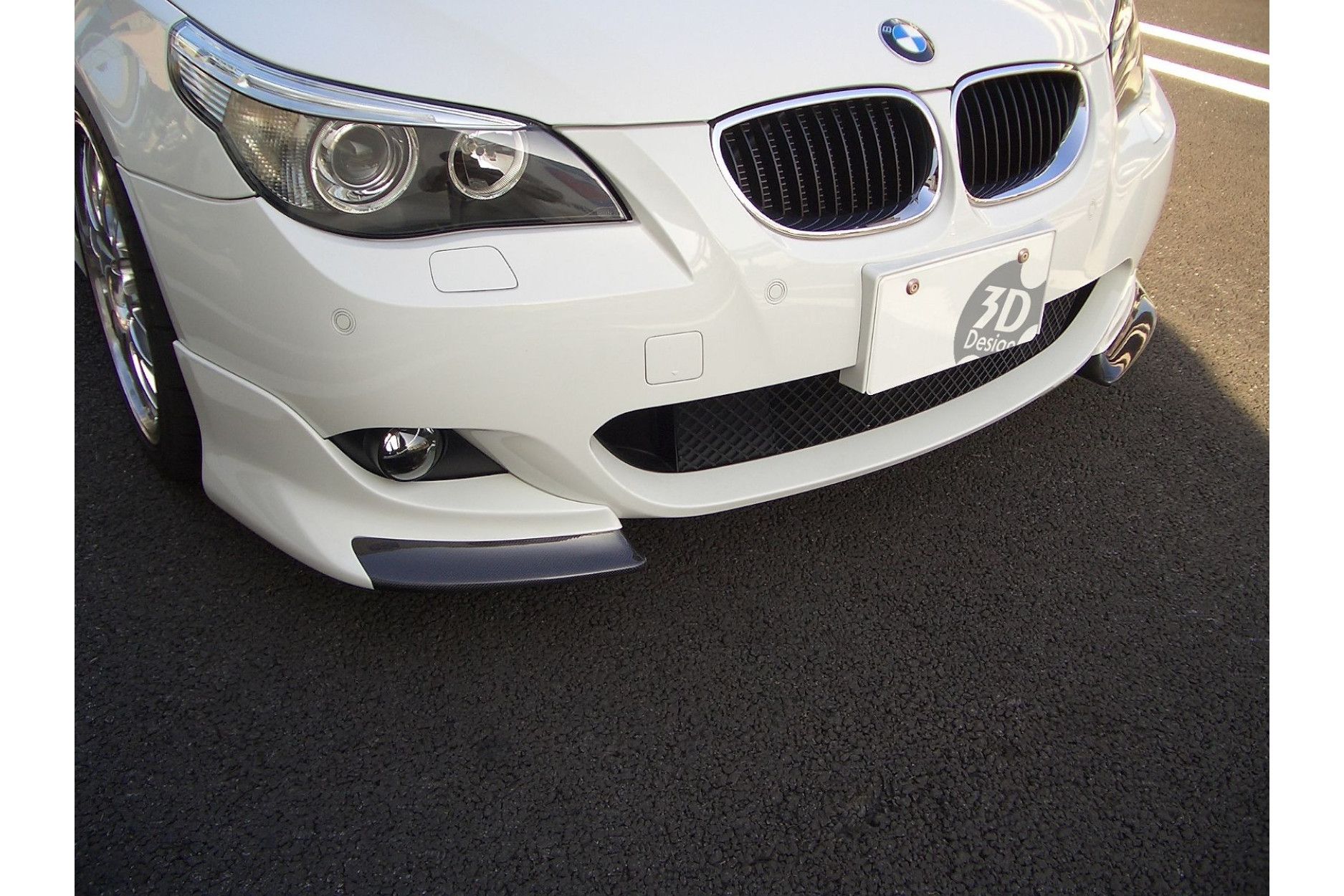 3Ddesign carbon / PUR front splitter for BMW 5 E60 with M-Tech - buy online  at CFD